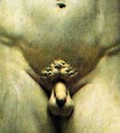 männliche unbekleidete Statue von Michelangelo 1501
